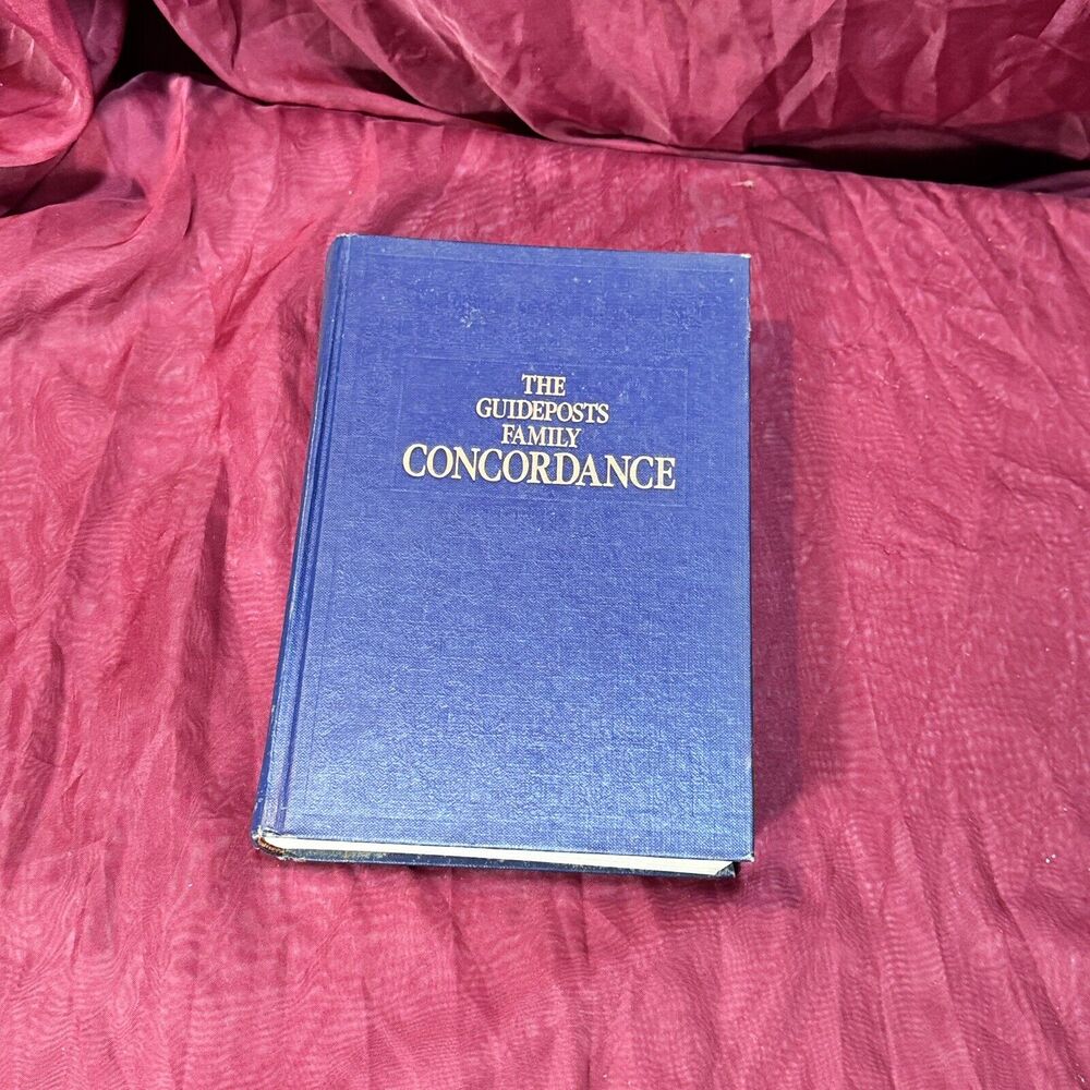 1982 The Guideposts Family Concordance to the Bible Blue Hardcover Catholic